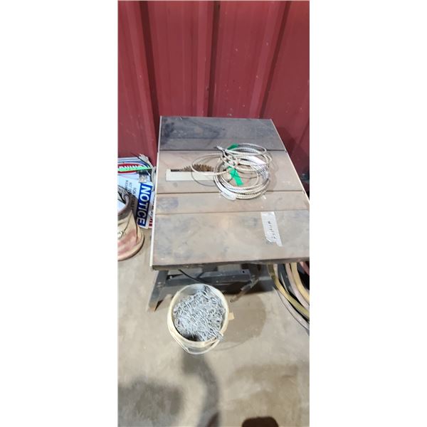 TABLE SAW AND CABLE/CHAIN LOCATED IN FORT MCMURRAY