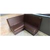 Image 10 : TWO SECTIONAL BOOTH AND TABLE