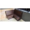 Image 9 : TWO SECTIONAL BOOTH AND TABLE