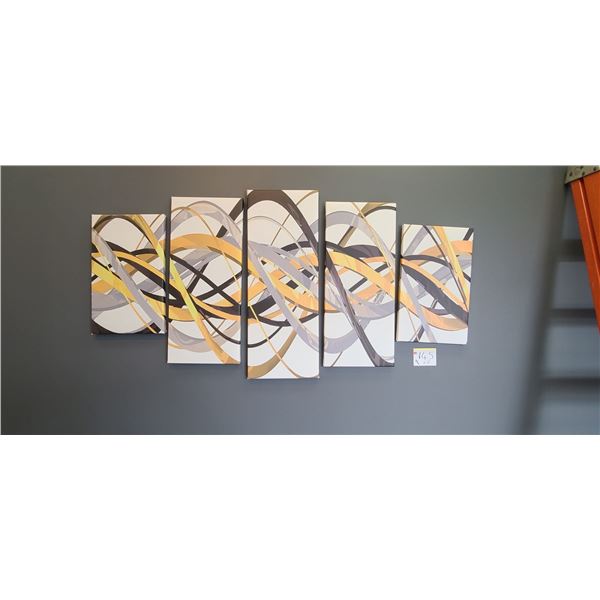 FIVE PIECE ART WORK