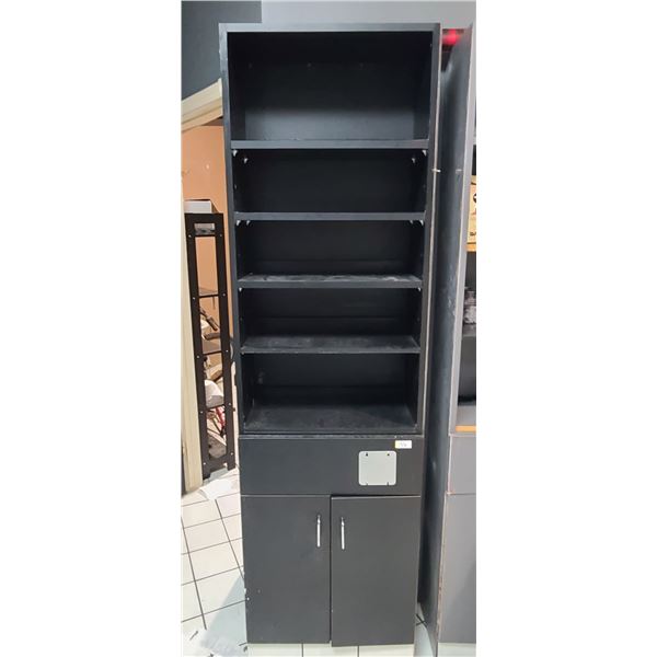 BLACK STORAGE BIN 6' X 2' X 1'
