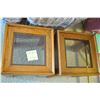 Image 1 : 2 wood and glass tables-