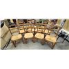 Image 1 : 12 ANTIQUE FRENCH CHAIRS - ESTIMATED TO BE 80 TO 90 YEARS OLD