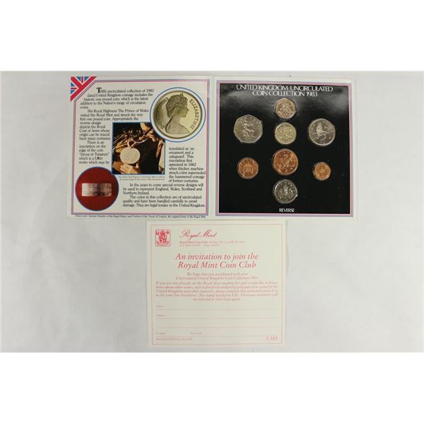 1983 UNITED KINGDOM UNC COIN COLLECTION