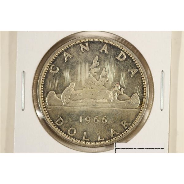 1966 CANADA SILVER DOLLAR BRILLIANT UNC