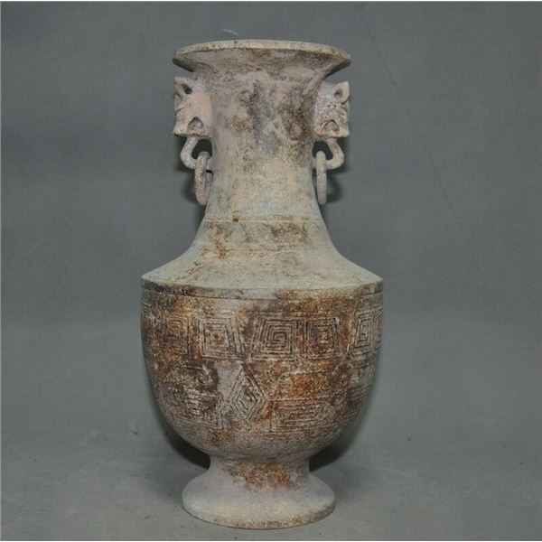 A OLD JADE ANIMAL VASE MING DYNASTY.