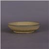 Image 3 : A YELLOW GLAZE CRACKLE PLATE QING DYNASTY.
