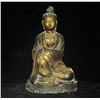 Image 1 : A GILT BRONZE KWANYIN BUDDHA FIGURE QING DYNASTY.