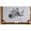 Image 2 : “WHEELS” - SKETCH OF A MOUNTIE ON MOTORCYCLE