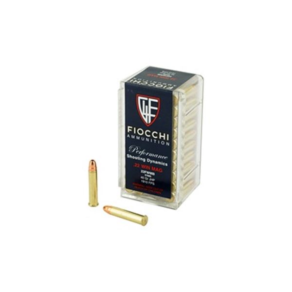FIOCCHI 22WMR 40GR JHP - 50 RDS