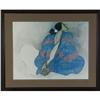Image 1 : R.C. GORMAN LITHOGRAPH WOMAN WITH BLUE BLANKET