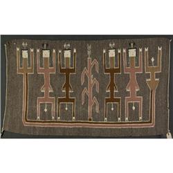NAVAJO YEII BICHAI YEI WEAVING CORN PEOPLE