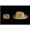 Image 1 : BASKETRY SMALL PIMA BASKET AND COILED HAT