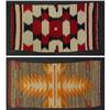 Image 1 : 2 NAVAJO WEAVINGS SADDLE BLANKETS EARLY 20TH C.
