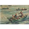 Image 1 : WATERCOLOR LEON BEROTH MONTANA TROUT OPENING DAY