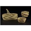 Image 1 : THREE NATIVE AMERICAN PIMA PAPAGO BASKETS