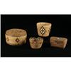 Image 1 : FOUR INTERIOR SALISH BASKETRY ITEMS