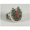 Image 1 : ZUNI STERLING BRACELET CORAL TURQUOISE