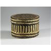 Image 1 : CHEROKEE (?) BASKETRY ROUND BOX WITH LID