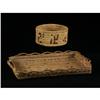 Image 1 : BASKETRY INTERIOR SALISH TRAY & GRASS BASKET