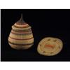 Image 1 : NORTHWEST COAST BASKETRY TRIVET AND JAR