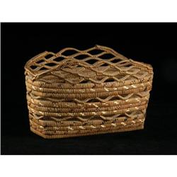 BASKETRY INTERIOR SALISH RETICULATED HAMPER