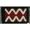 Image 1 : ZAPOTEC WOOL WEAVING SERRATED DIAMOND PATTERN