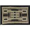 Image 1 : NAVAJO WOOL WEAVING STORM PATTERN GREY & BLACK