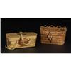 Image 1 : INTERIOR SALISH BASKETRY LUNCH BOX AND SQUARE