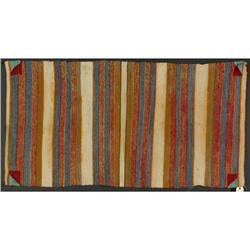 VINTAGE NAVAJO WOOL WEAVING THIN LINES STRIPED
