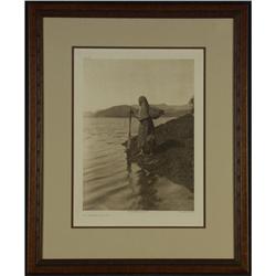 PHOTOGRAVURE EDWARD CURTIS THE SEAWEED GATHERER