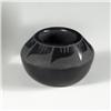 Image 1 : SANTA CLARA BLACK POTTERY VESSEL SIGNED