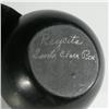 Image 2 : SANTA CLARA BLACK POTTERY VESSEL SIGNED