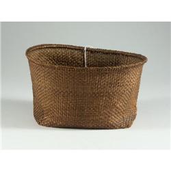 HEILTSUK BELLA BELLA RED CEDAR BARK BASKET