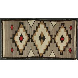 VINTAGE NAVAJO HANDSPUN WOOL WEAVING CLASSIC