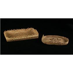 BASKETRY INTERIOR SALISH TRAYS