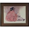Image 1 : R.C. GORMAN LITHOGRAPH SEATED WOMAN