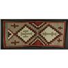 Image 1 : NAVAJO WOOL WEAVING SERRATED DIAMOND PATTERN