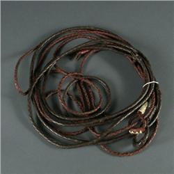 TWO LEATHER HACKAMORE