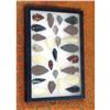 Image 1 : 27 ARROWHEADS IN DISPLAY CASE