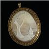 Image 1 : CARVED SHELL CAMEO IN A GOLD FRAME