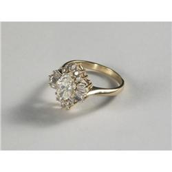 DIAMOND (2CTW) AND 14k GOLD LADY'S RING