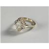 Image 1 : DIAMOND (2CTW) AND 14k GOLD LADY'S RING