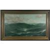 Image 2 : OIL ED JAMISON CLARK STORMY OCEAN ANTIQUE NR