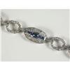 Image 2 : ART DECO PLATINUM SAPPHIRE & DIAMOND BRACELET