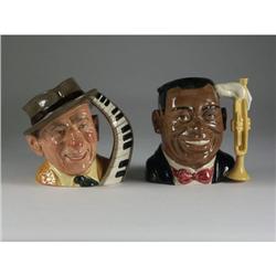 TWO LARGE ROYAL DOULTON CHARACTER JUGS