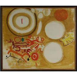 TEMPERA MARGARET PETERSON STUDY FOR A MURAL