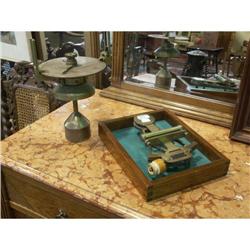 BRASS LEVEL LUDOLPH INSTRUMENT AND COMPASS
