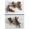 Image 1 : FIVE ANRI CARVED WOOD BOTTLE STOPPERS