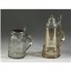 Image 1 : 2 ANTIQUE GLASS STEINS 1/2 L